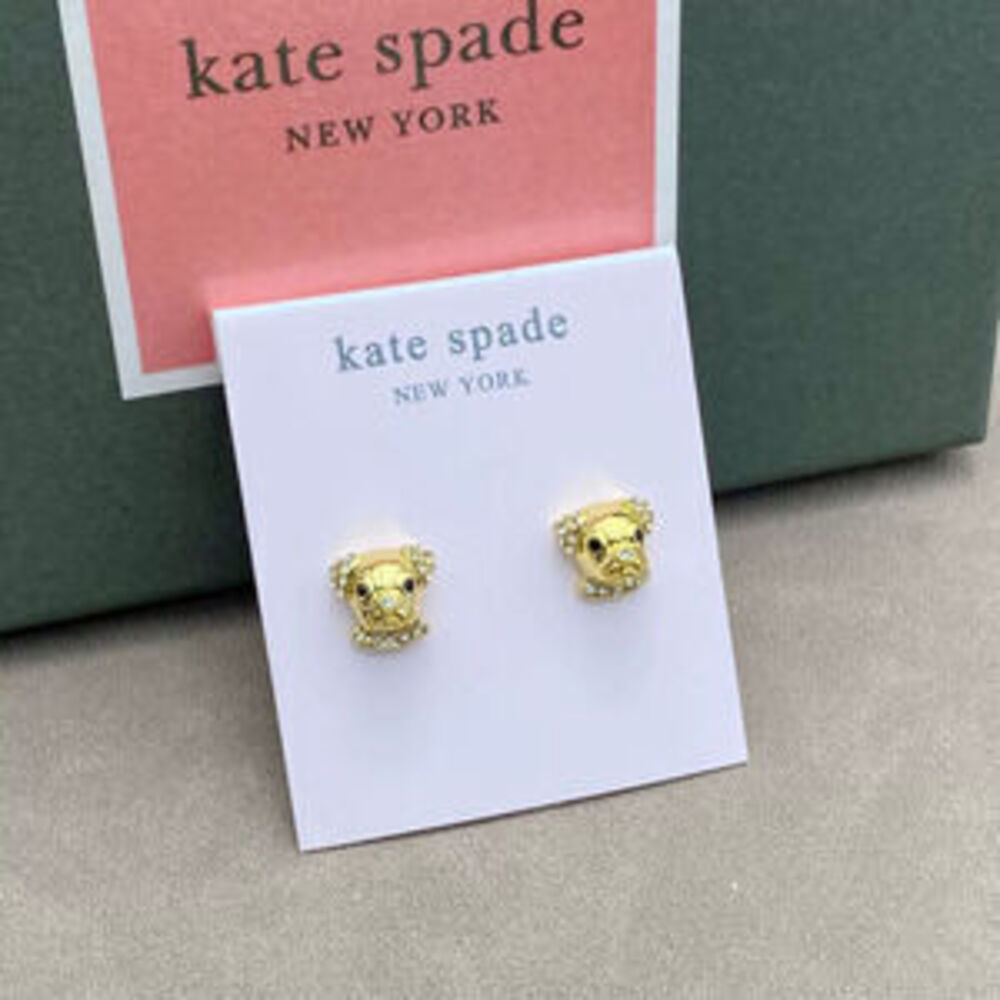 kate spade Rhinestone Puppy Stud Earrings
